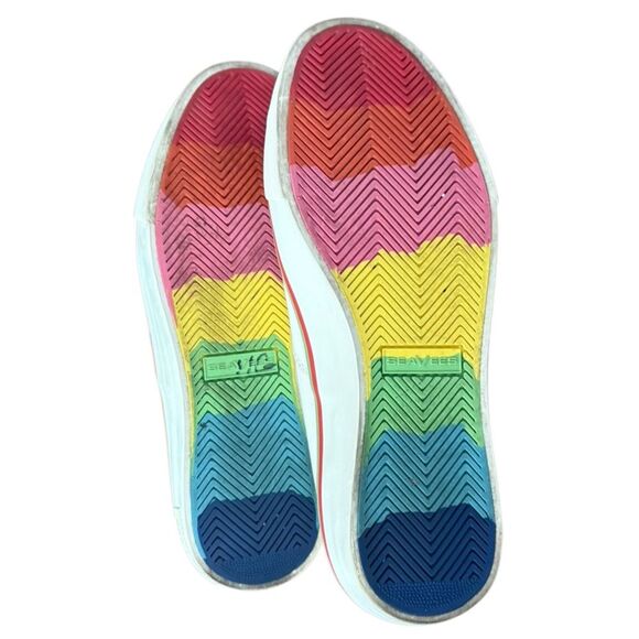 Seavees Legend Pride Cotton Poplin White Sneakers 7.5 - Picture 9 of 10